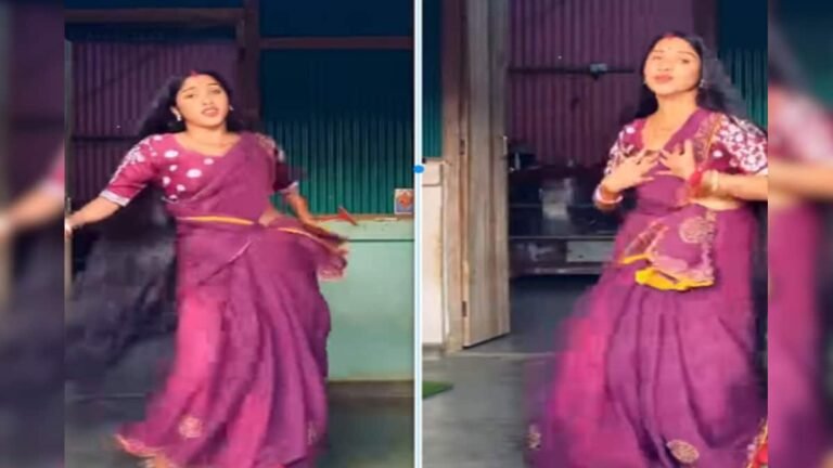 Sister-in-law danced with her long hair loose, showed moves on ‘Chalkat Hamro Jawaniya Ae Raja’