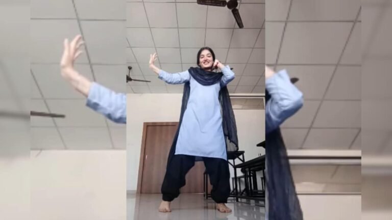 Amazing girl in college uniform, stole the show by dancing on the song ‘Dopamine’ in an empty class!