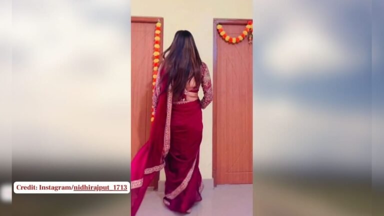 Kallu’s Bhojpuri song ‘Cholia Ke Huq Raja Ji’ was played in the room, then the girl danced wildly in saree!