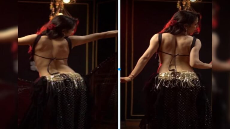 This reel is a little different! Girl made video from behind, not from front, danced on trending song