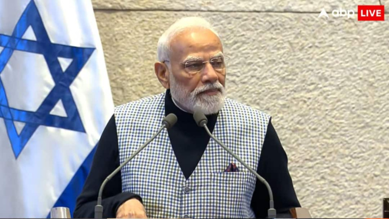 PM Modi lashed out at Hamas-Pakistan in Israeli Parliament, said