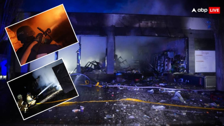 After Russian drone attack, massive fire broke out at many places in Ukraine, three people injured, one in critical condition