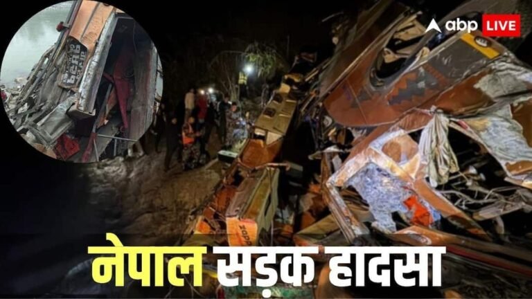 Major accident in Dhading district of Nepal, bus full of passengers fell into Trishuli river, 18 dead so far
