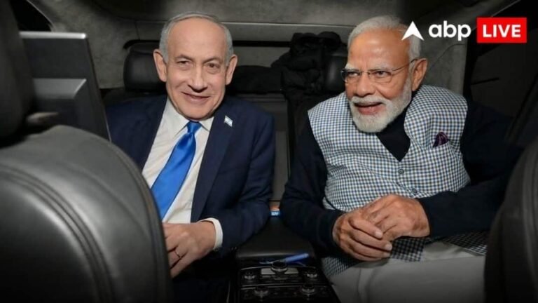 PM Modi Israel Visit: PM Modi and Netanyahu rode in the same car, teased Pakistan by posting photos, Shahbaz will feel chilly