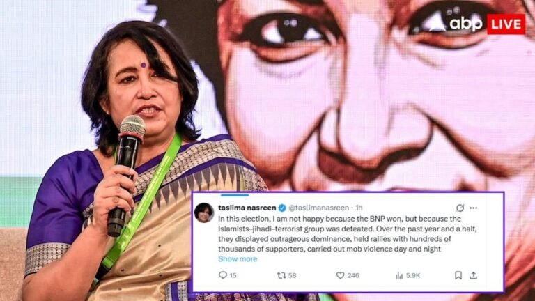 Exiled writer Taslima Nasreen’s first reaction to Bangladesh’s election results, gave these suggestions to Tariq Rahman