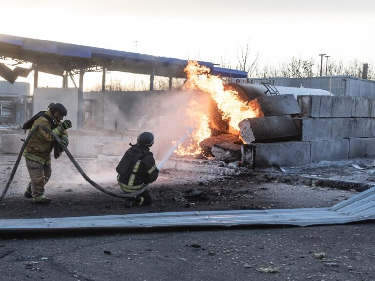 Russian drone sets fuel station ablaze in eastern Ukraine | Russia-Ukraine war