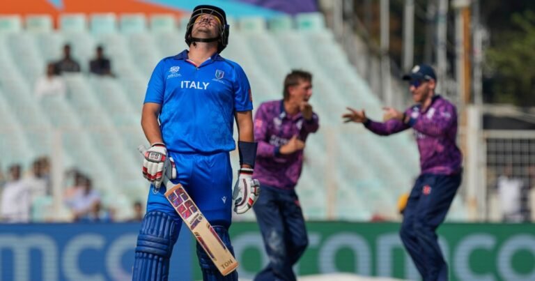 Italy’s T20 World Cup debut ends with big loss against Scotland | Cricket News