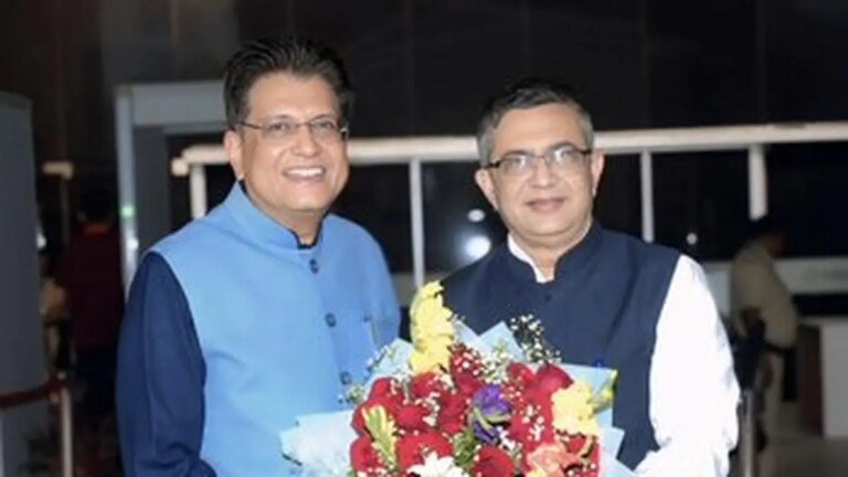 Goyal meets National Stock Exchange’s CEO Ashish Chauhan