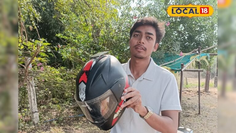 Have you seen a smart helmet with solar charging? Satyam of Khandwa did amazing innovation – News18 Hindi