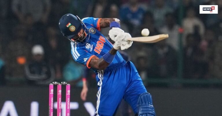 Hardik Pandya hit 109 meter long six in T20 WC: Hit 109 meter long six in the match against Namibia in ICC T20 World Cup 2026