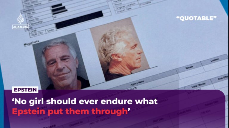 ‘No girl should ever endure what Epstein put them through’ | Al Jazeera