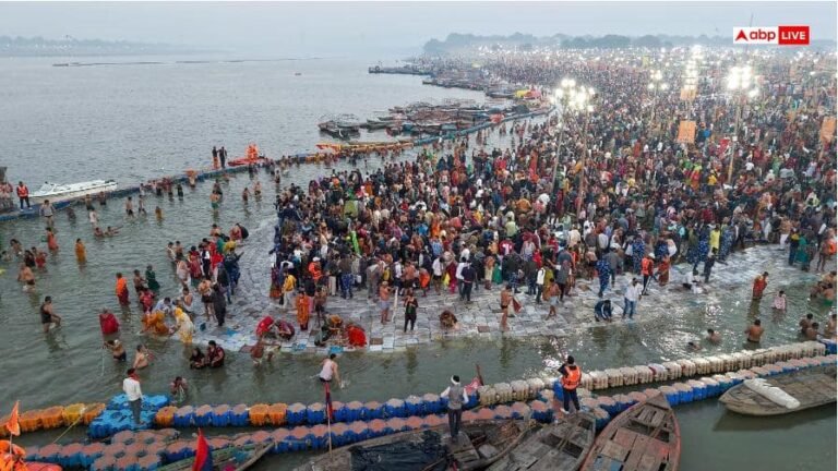 Magh Mela 2026: Huge flood surges in Sangam on Mahashivratri, historic conclusion of Magh Mela with a dip of faith