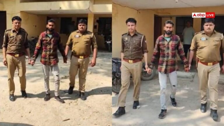 Meerut: Filmy surrender of the man who murdered his wife’s lover, kept 3 pistols on the ground after smoking beedi