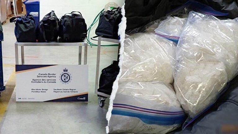 Canada border officials seize 600 pounds methamphetamine from suspect