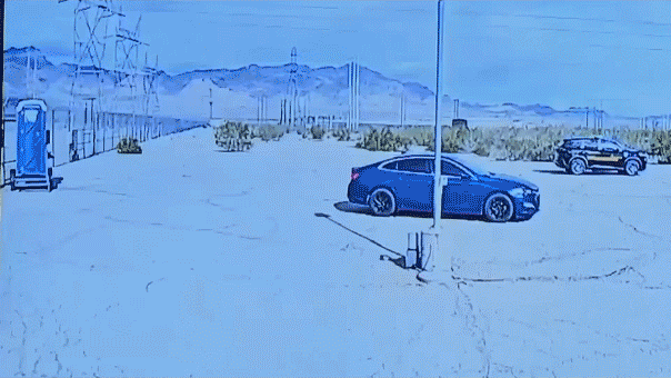 Man crashes car into Nevada power facility in suspected terrorism incident