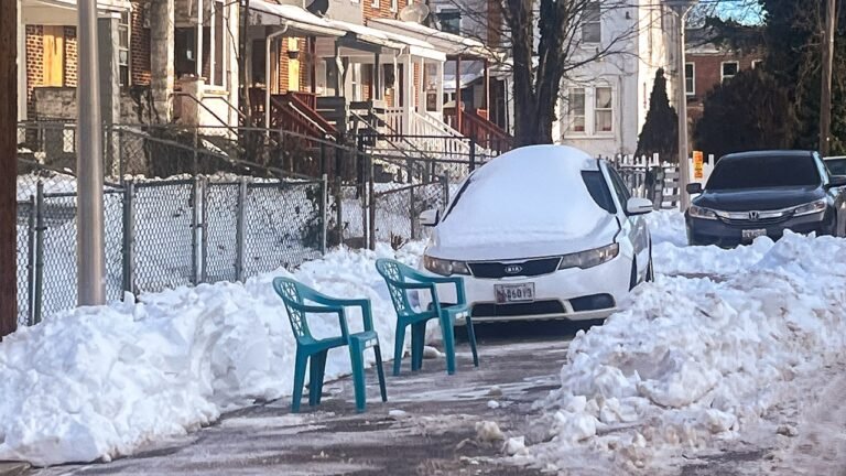 Police warn that using parking ‘space savers’ after snow shoveling is illegal
