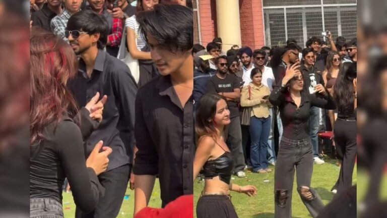 Boys and girls danced in college, created havoc in black clothes, video went viral!