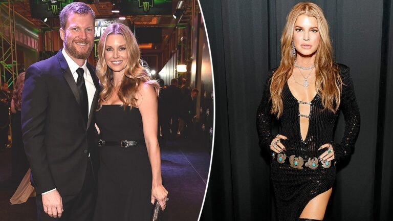 Dale Earnhardt Jr.’s wife Amy jokes Jessica Simpson ‘tried to fish my man’