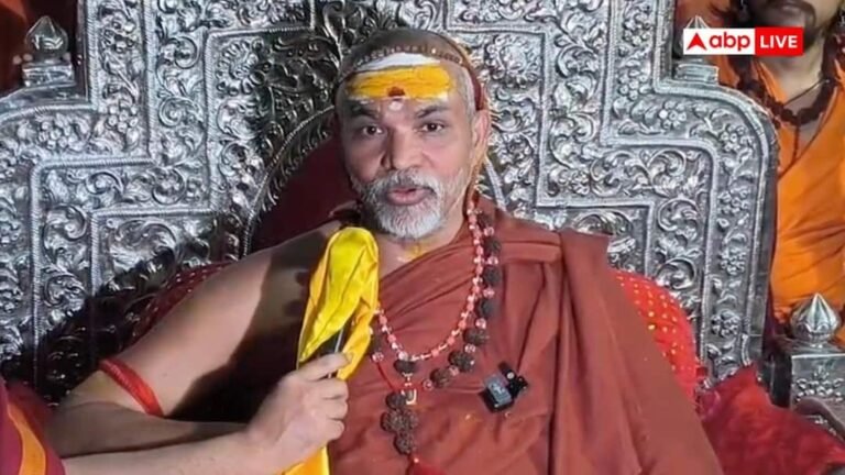 Shankaracharya vs government in UP! Preparation for march to Lucknow against Yogi government by praising Mamata Banerjee