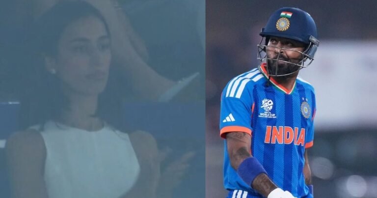 Hardik Pandya Mahieka Sharma: Hardik Pandya was returning to the pavilion, GF Mahieka Sharma stood up and started clapping, fans were shocked after watching the video.