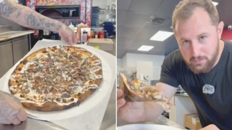 Viral iguana pizza made at Bucks Coal Fired Pizza restaurant in Florida