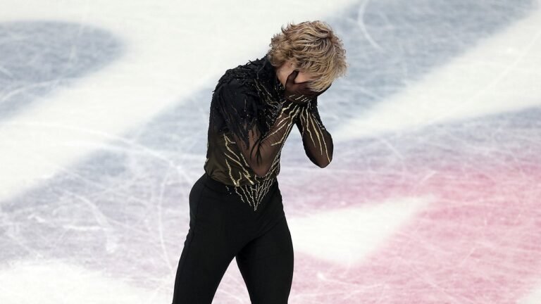 ‘Quad God’ Ilia Malinin falls twice, finishes eighth place