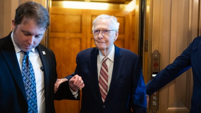 Sen. Mitch McConnell discharged from hospital, working from home this week
