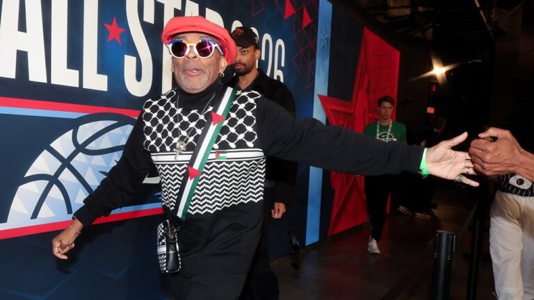 Spike Lee’s pro-Palestinian outfit catches eyes at NBA All-Star Game