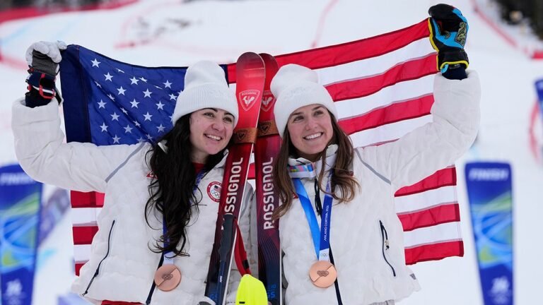Olympics: Team USA captures bronze alpine skiing women’s team combined