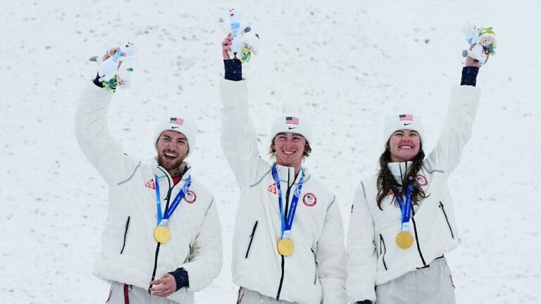 Olympics: Team USA gets gold in freestyle skiing mixed team aerials