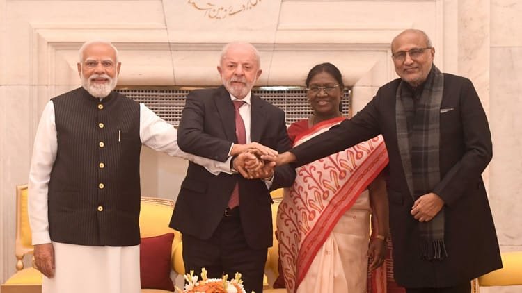 Video: Feast in honor of Brazilian President, Vice President and PM Modi also attended; Event at Rashtrapati Bhavan – President Murmu Brazil President Lula Da Silva At Rashtrapati Bhavan And Hosted A Banquet In His Honor