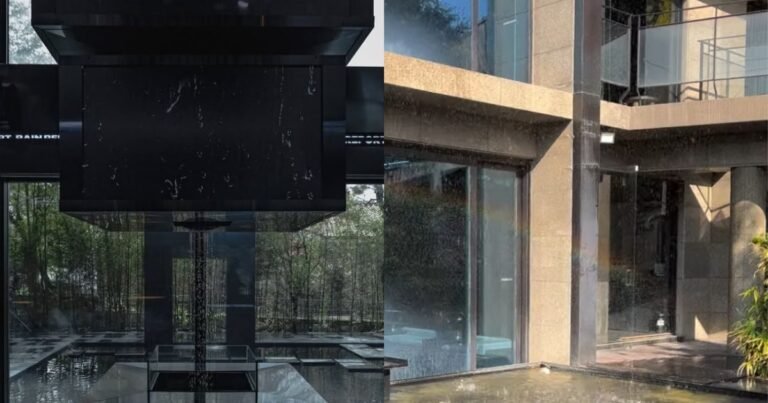 The most unique cafe, it rains every 15 minutes, customers have to wear raincoats, one can feel the monsoon!