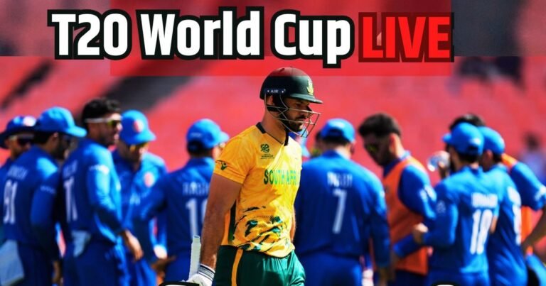 t20 world cup live score update: T20 World Cup match between South Africa and Afghanistan