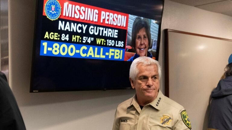 Sheriff acknowledges investigative missteps in Nancy Guthrie case