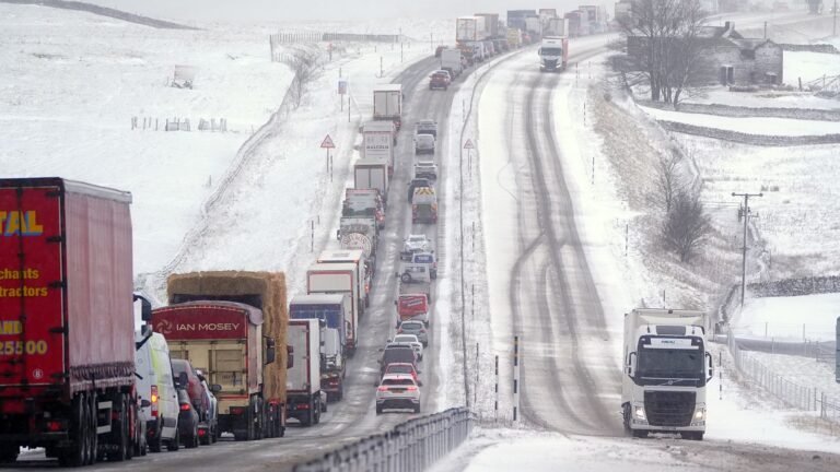 New weather warnings for snow and ice issued for large swathes of UK | UK News