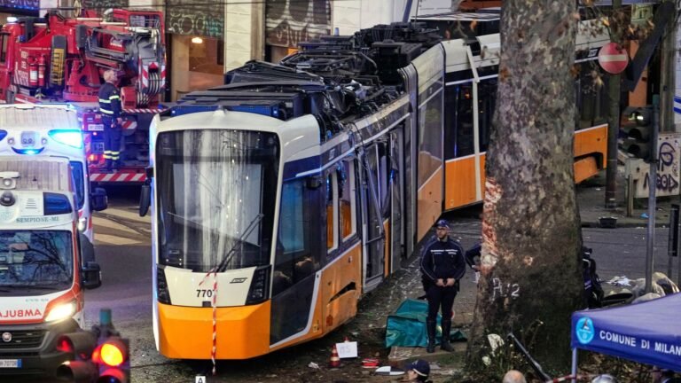 Three dead and dozens injured after Milan tram derails | World News