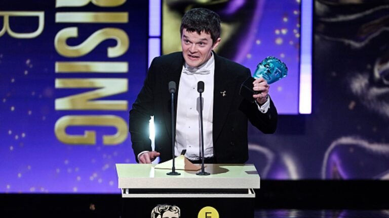 British rising star Robert Aramayo beats Timothee Chalamet and Leonardo DiCaprio to acting BAFTA – as One Battle After Another named best film | Ents & Arts News