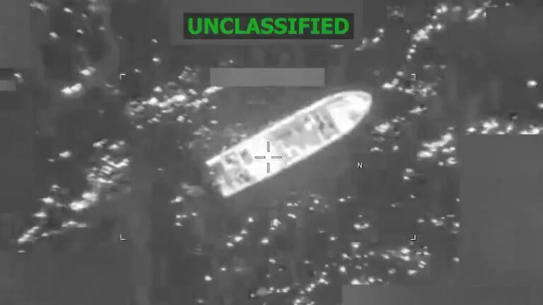 Three men killed in US strike on alleged drug boat | US News