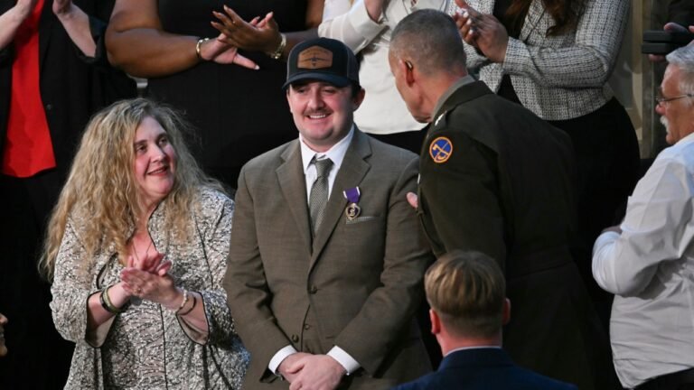 Trump awards Purple Heart to National Guard shot by gunman in D.C.