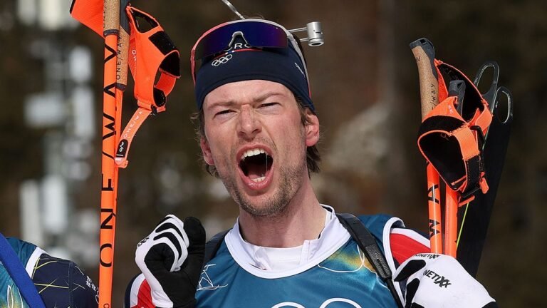Norwegian biathlete wins third Olympic medal after viral confession