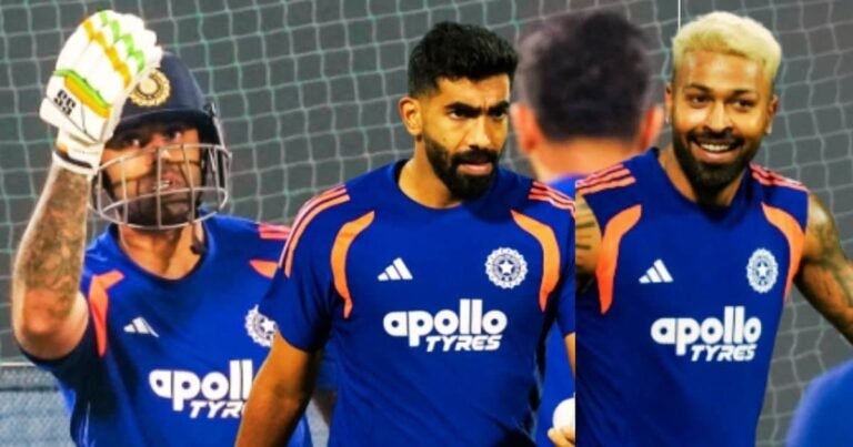 Indian Cricket Team Practice Session: Team India sweated in the nets before the match against Namibia.