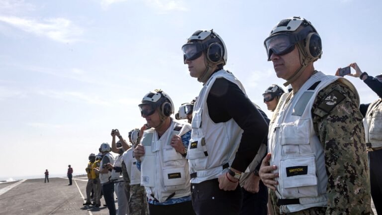 Witkoff, Kushner tour aircraft carrier in Middle East amid Iran tensions, talks