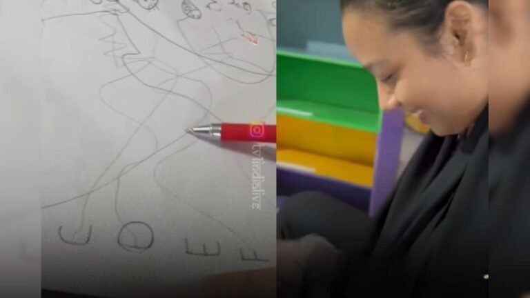 When nursery children’s copies became modern art, even the teacher got worried while checking, video went viral