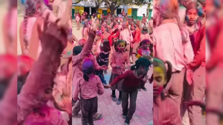 Children dressed in colors did a tremendous dance on the song ‘Kali Activa’ in school, teachers were left watching!