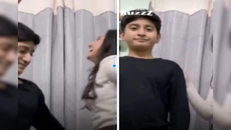 Sister was teasing brother on Bhojpuri song, earlier he was standing like an idol, as soon as he got the chance he hit a four!