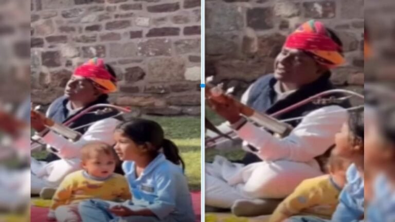 Father and daughter sang a song in the park, such happiness was seen even in compulsion, even big concerts fail