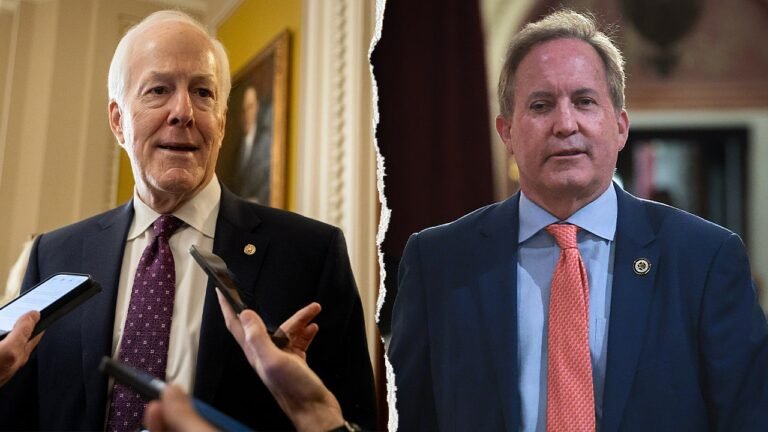 Cornyn, Paxton head to high-stakes Texas GOP Senate runoff after bruising primary