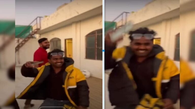 The colors ran out while playing Holi, the boys ordered from Blinkit, had fun with the delivery boy