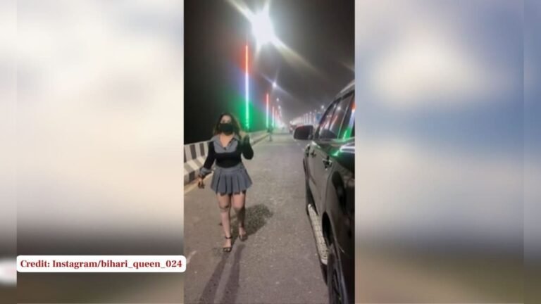 Black skirt and face mask, girl’s ‘swag dance’ on flyover, video goes viral!