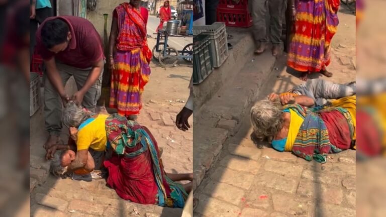 There is no strength in the body, we are no less than anyone! War broke out between grandmothers, they fought on the road with hair torn out